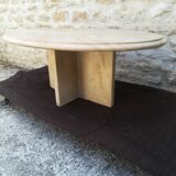 Natural travertine coffee table