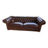 Leather Chesterfield sofa