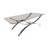 Vintage glass coffee table