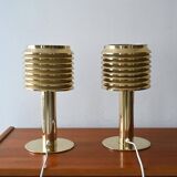 Pair of model B142 brass table lamps by Hans-Agne Jakobsson