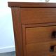 Teak vrijstaand bureau met lade uit Denemarken
