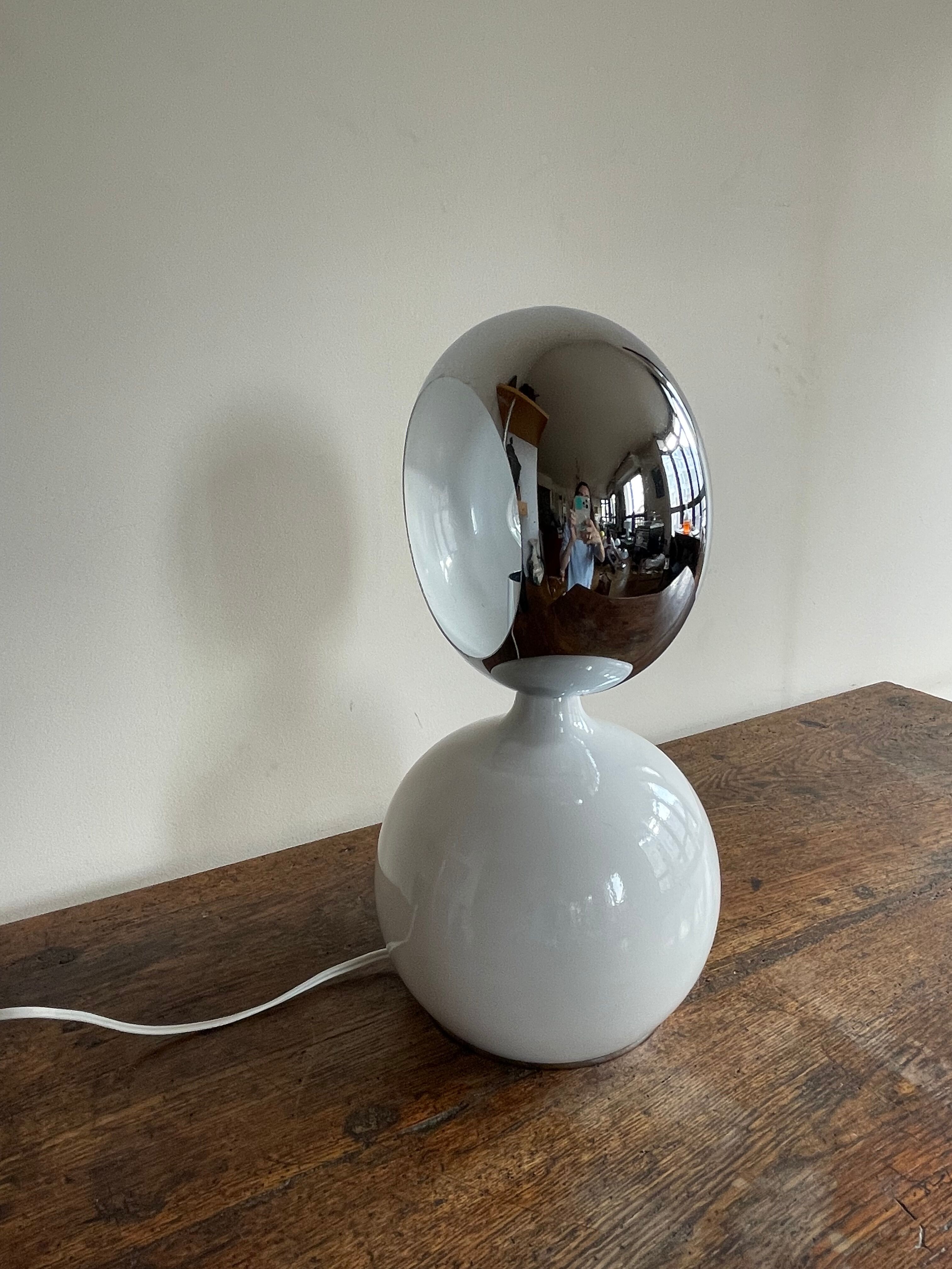 Lamp cerle chrome 70s