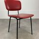 Airborne chair model Carolina Prefacto, 1950, metal and red skaï