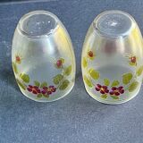 Non-selfish night service - art nouveau - hand-decorated satin blown crystal