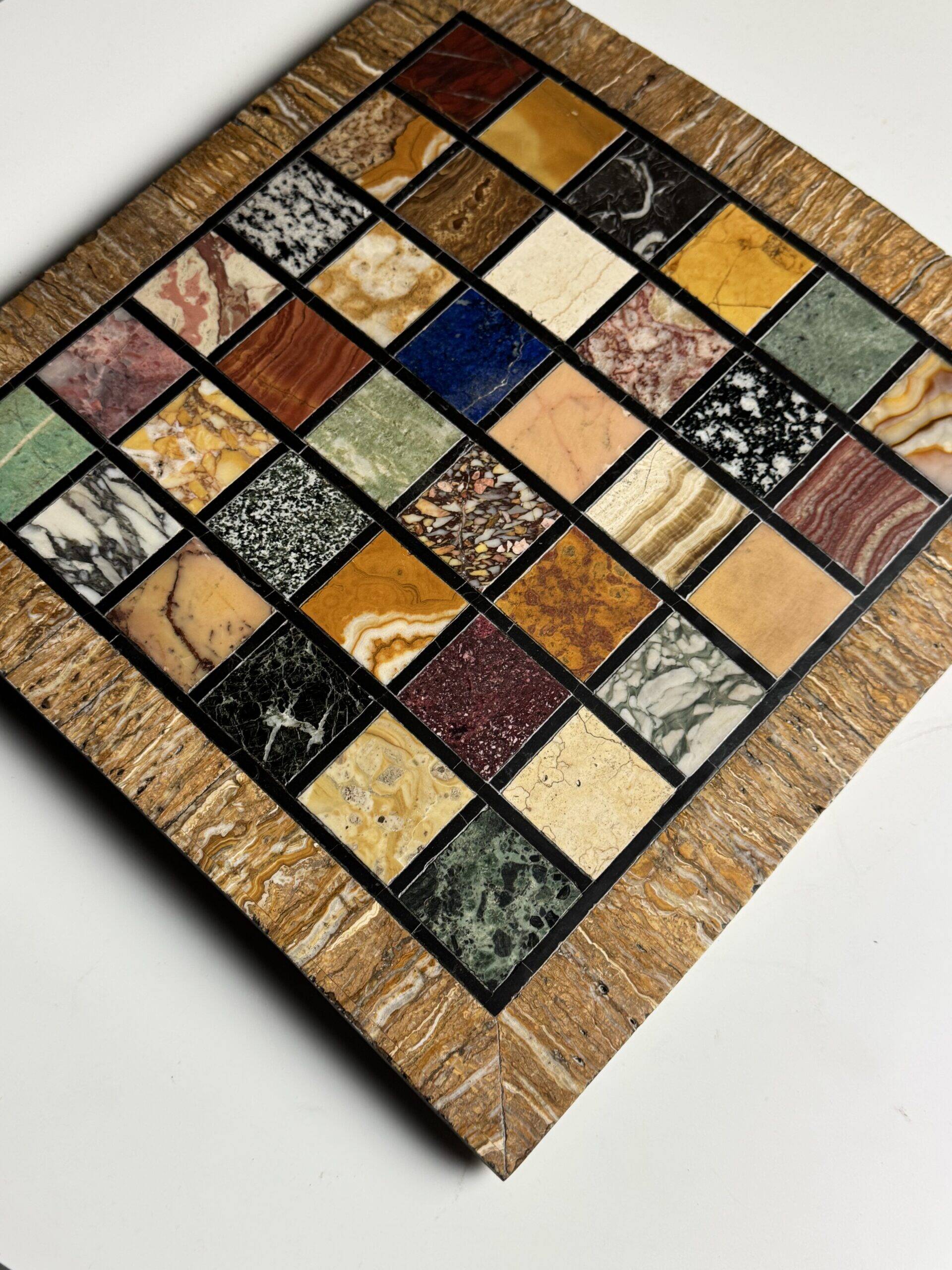 Grand tour marble specimen tablet 19th century
