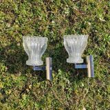 Pair of 70s wall lights
