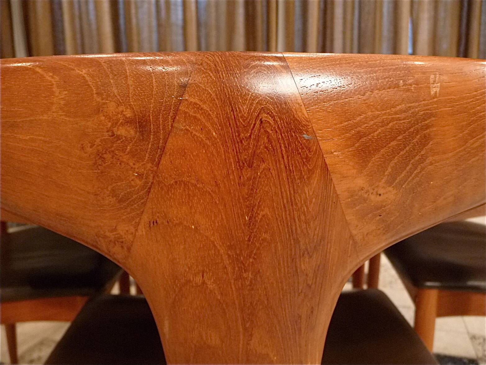 Ensemble de 4 chaises de salle à manger "Juliane" en teck par Johannes Andersen pour Uldum, Danemark 1960