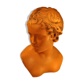 Plaster cherub bust