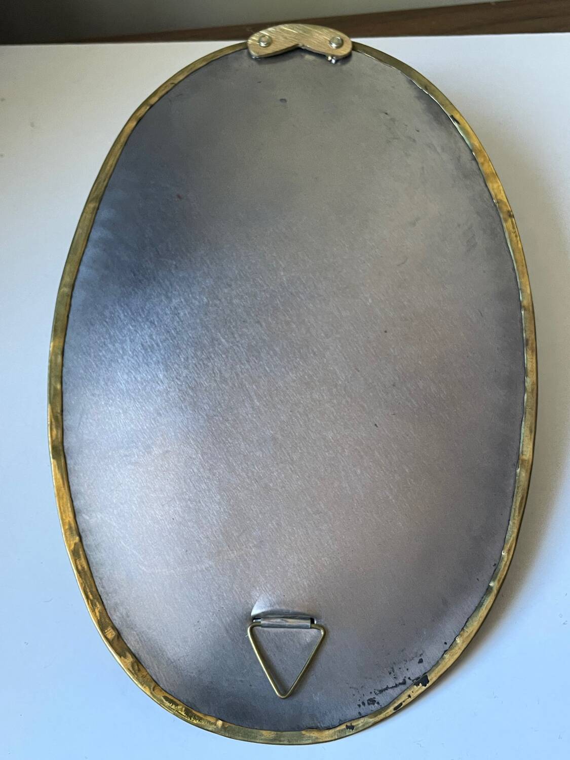 Vintage  Brass Wall mirrored Candle Sconce