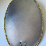 Vintage  Brass Wall mirrored Candle Sconce