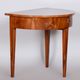 Restored Biedermeier Walnut Side Table, Revived Polish, Czechia, 1820s