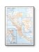 The island of Corfu, original map printed in 1910.