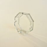 Octagonal glass ashtray