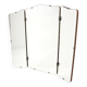 Vintage teak "triptych" mirror, Sweden, 1950
