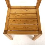 Set of 4 Scandinavian pine chairs, Sweden, 1970