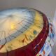 XL glass mushroom lamp