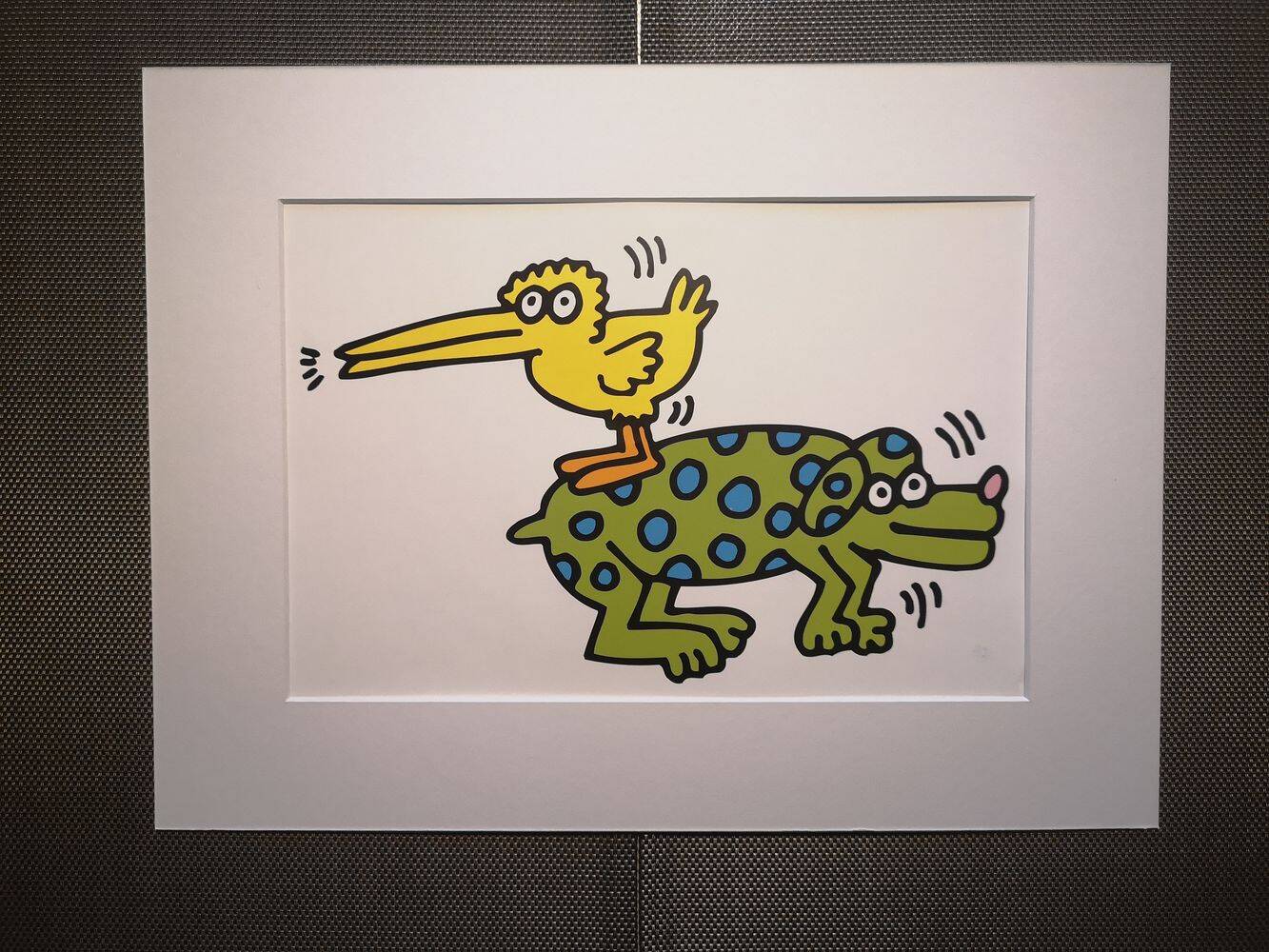 Illustration by Keith Haring - 'Animals' series - 10/12