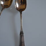 12 small spoons metal silver monogram sm