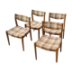 Set of 4 Scandinavian style chairs from the 70s
