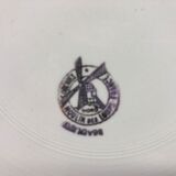 6 Flat porcelain plates "Moulin des Loups" Beaulieu model