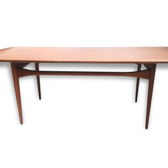 Table low Scandinavian Ole Gjerlov-Knudsen & Lind for France & son, Denmark 1960s