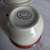 3 tasses à café anglaises en grès