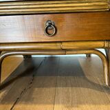 Wicker rattan chest of drawers