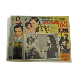 Affiche de cinéma mexicaine "lobby card" MAN FROM UNCLE 60's