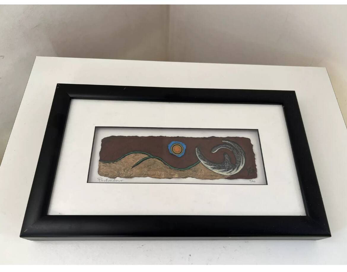 Painting created by Isabelle Mougeot, Depth Quebec 15/50