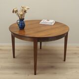 Table ronde en palissandre, design danois, années 1970, production : Danemark