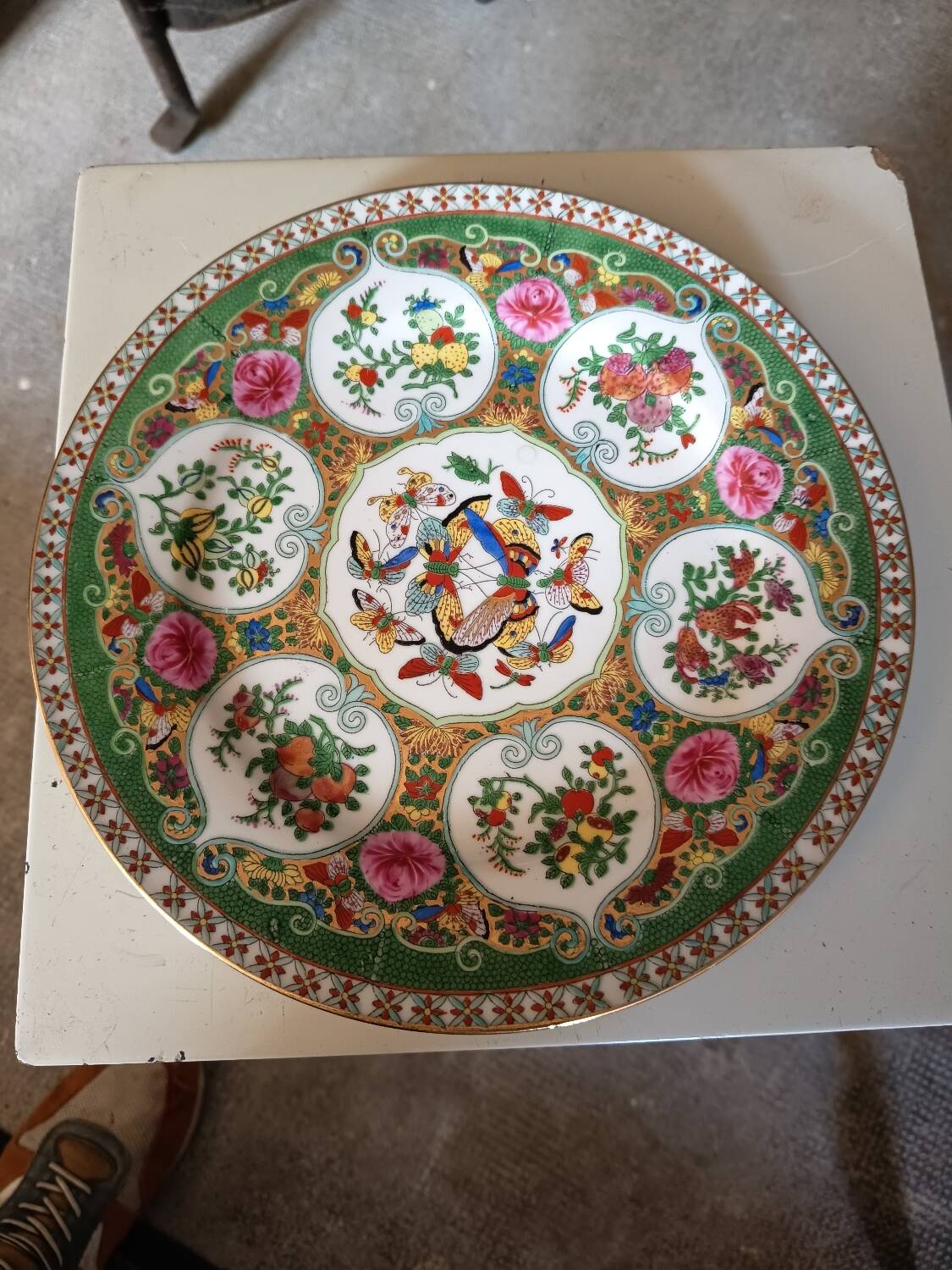 Chinese plate "Famille verte"