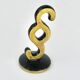 Brass sculpture of a paragraph by Walter Bosse for lawyer, Herta Baller, Austria, 1950s.