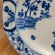 Antique hollow plate Creil and Montereau Japan / Monet blue