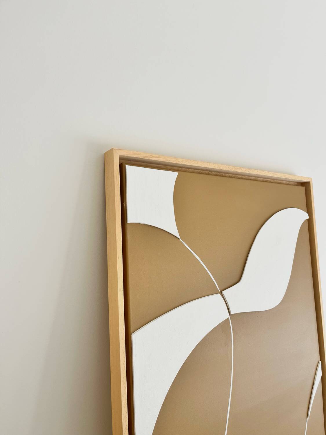 Minimalist camel and beige painting