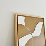 Minimalist camel and beige painting