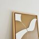Tableau minimaliste camel et beige