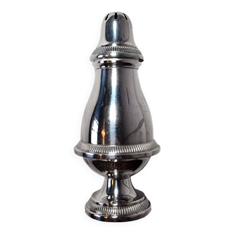Sucrier antique en métal plaqué argent de style anglais des années 1960