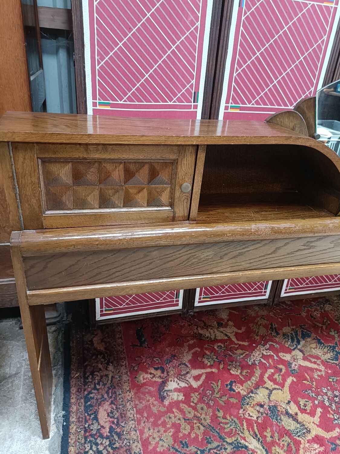 Cosy ou tête de lit Art-déco, années 50, vintage