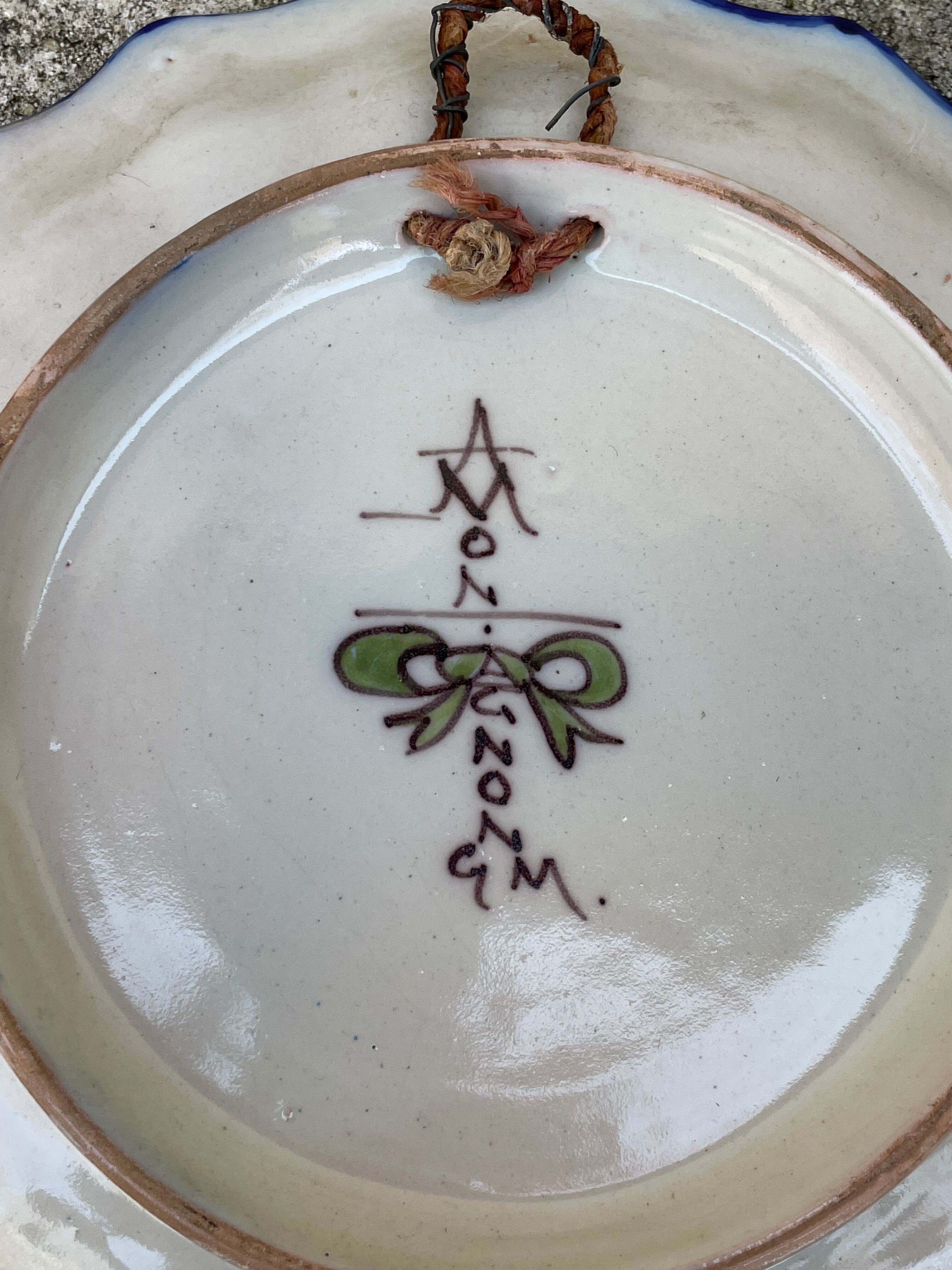 Montagnon Nevers earthenware plate