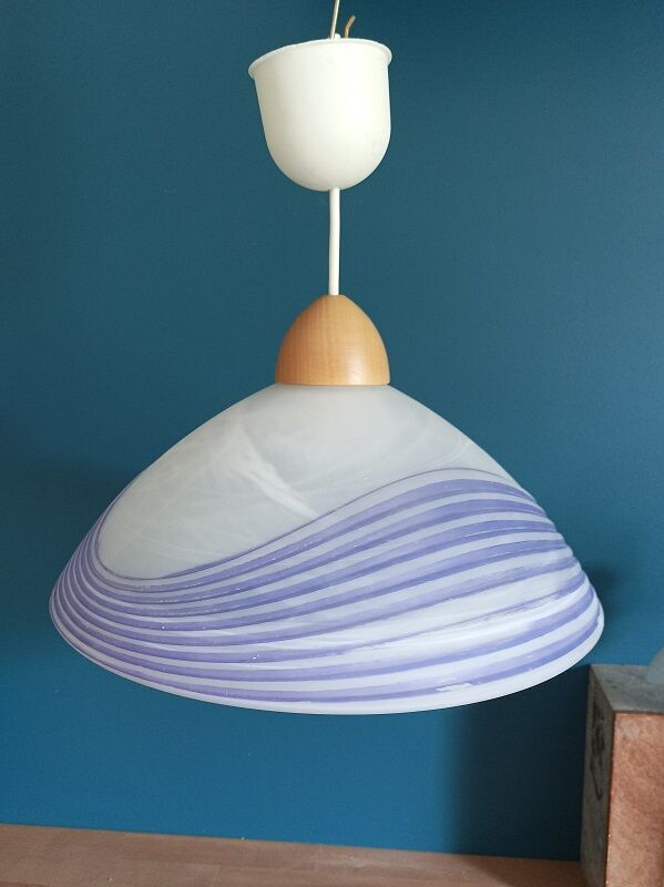 Glass paste pendant lamp