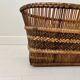 Pot cover in wicker and rattan
