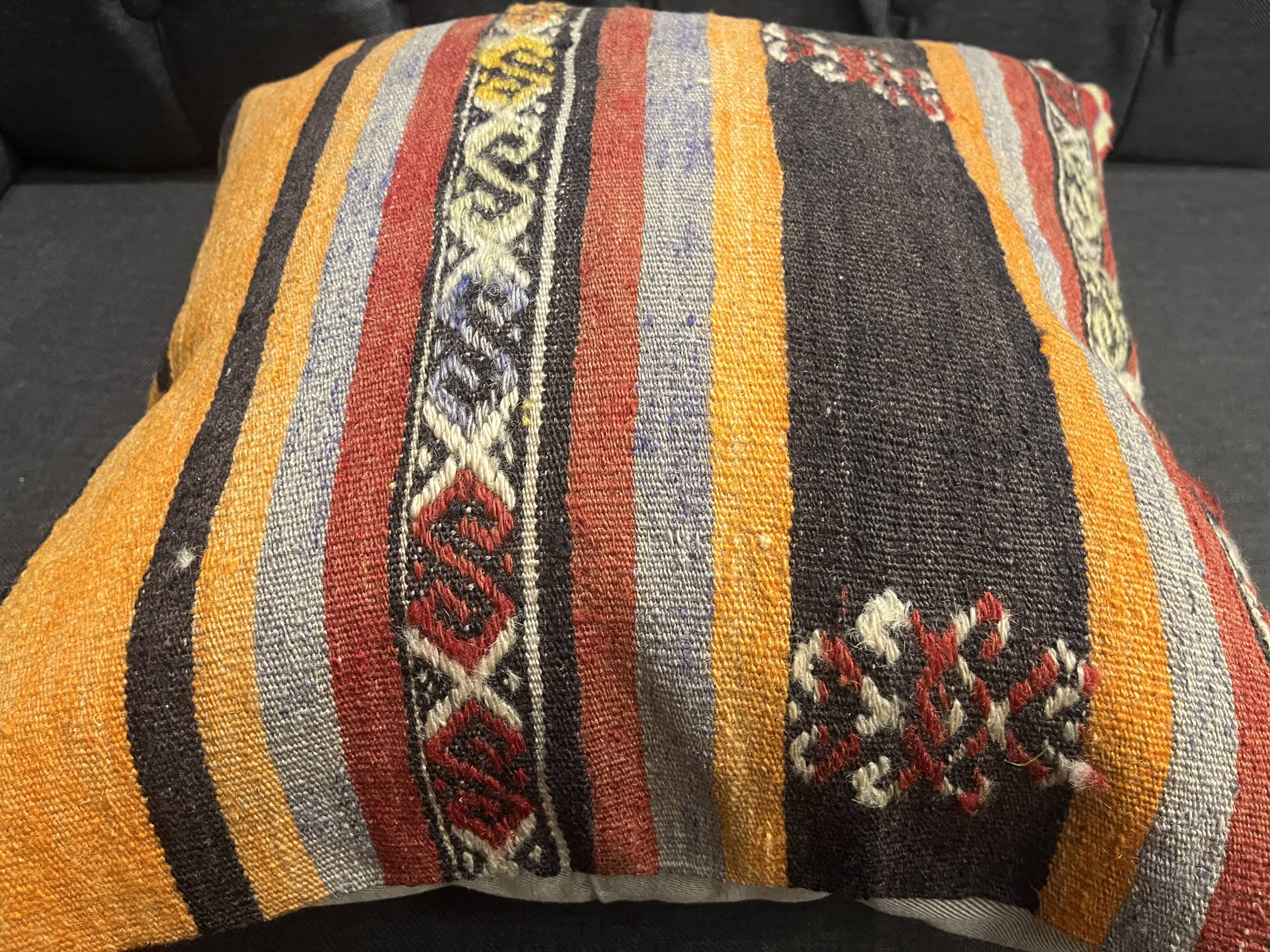 Hand woven vintage pillow cover