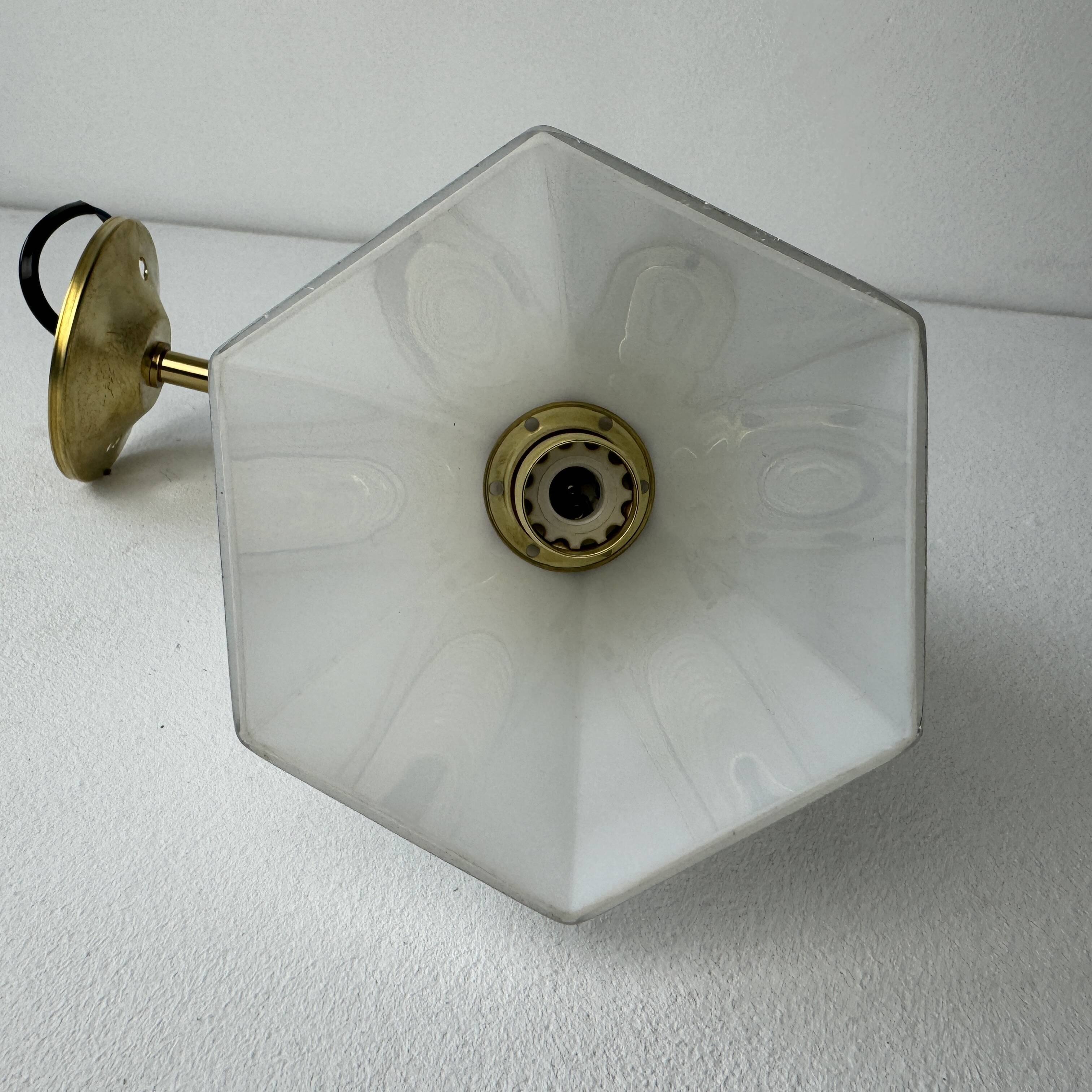 Pair of old vintage opaline sconces