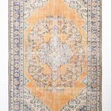 7x10 Vintage Geometric Style Traditional Orientel Carpet, 200x298 Cm