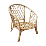 Chair in rotin living room or garden