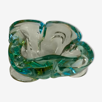 Ashtray crystal of murano