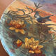 Round plate Montereau painted and signed L Pierson 1887