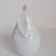 White porcelain pear sugar bowl