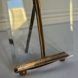 Brass frame and beveled glass