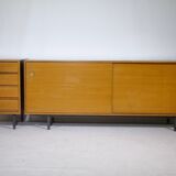 Teak sliding door sideboard by Ernst Martin Dettinger for Bormann, 1960s